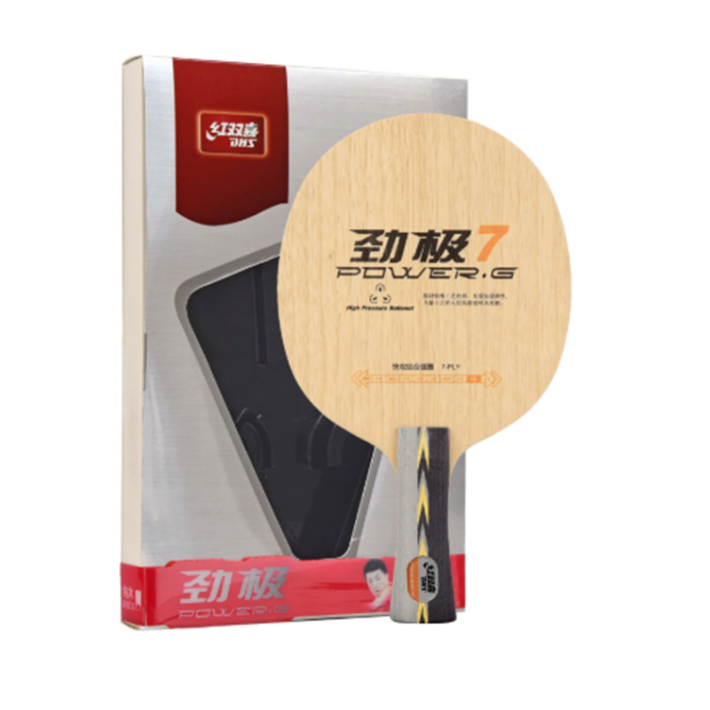 DHS PG7卓球ラケット、純木製、7層構造、高強度、速い反 - Table Tennis Racket のレビューと価格