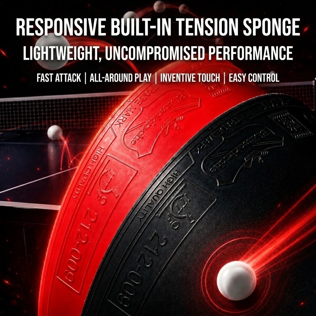 Kokutaku 卓球ラケットラバー ゴールド 730 軽量 - Table Tennis Racket のレビューと価格