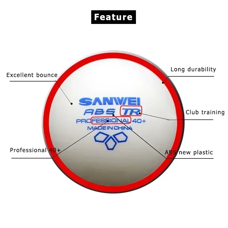 SANWEI TR 3スター卓球ボール 50個/100個入り - Table Tennis Olympics のレビューと価格